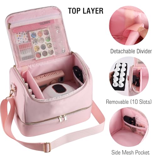 Nail Polish Organizer,Travel Nail Bag Organizer Case - view 3