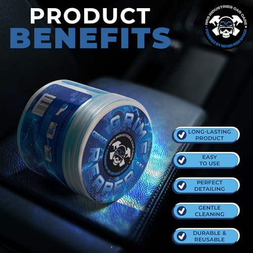 Grime Reaper Cleaning Gel | Clean Slime Putty | Auto Detailing | Car Interior Cleaner | Car Accessories | Electronic Products Keyboard Cleaner | Dust Remover - view 5