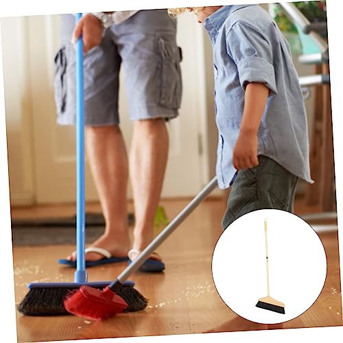Horsehair Broom Floor Sweeper Soft Bristle with Metal Handle - view 3