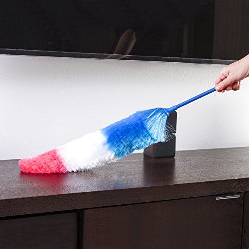 Kitchen + Home Large Static Duster - 27" Inch Electrostatic Feather Duster attracts dust Like a Magnet! - Peacock - view 4
