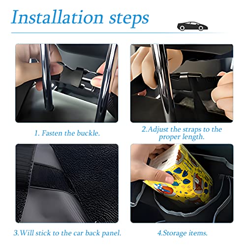 Car Trunk Organizer, Hanging Backseat Storage Bag, Blue - view 5