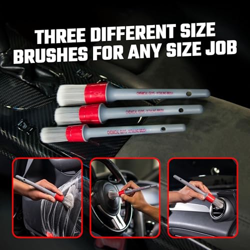 All in the Details Interior Detailing Brush Set, 3-Piece - view 6