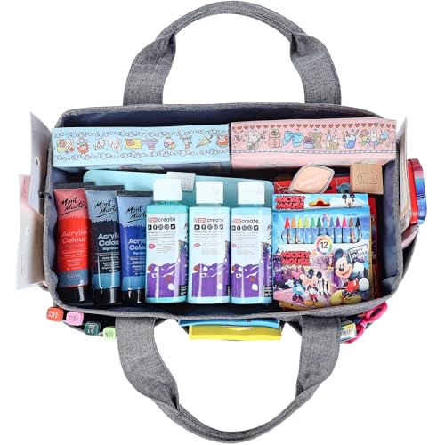 Craft Organizer Tote Bag with Multiple Pockets - view 2