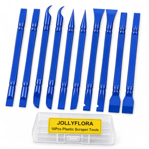 10Pcs Hard Plastic Scraper Tools with Storage Box