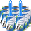Extra Sticky Lint Rollers and Refills - 990 Sheets, Dog and Cat Lint Remover, 9 Packs of Refills