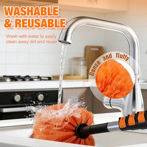 20FT Cobweb Duster with Extension Pole, Spider Web Brush for Cleaning Extendable, Professional Ceiling and Corner Dusters for Outdoor Indoor Use - view 5