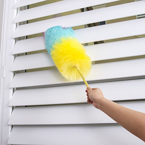 Kitchen + Home Large Static Duster - 27" Inch Electrostatic Feather Duster attracts dust Like a Magnet! Rainbow - view 6