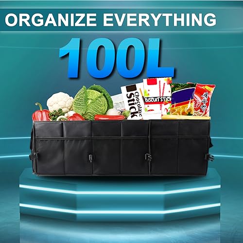 Large Trunk Organizer - 98L Collapsible Car Storage Organizer - view 5