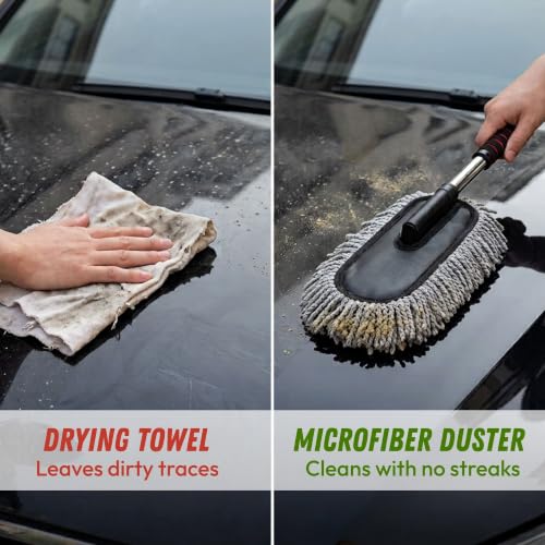 Microfiber Car Duster Cleaning and Car Dash Brush Supplies for Dashboard - view 5