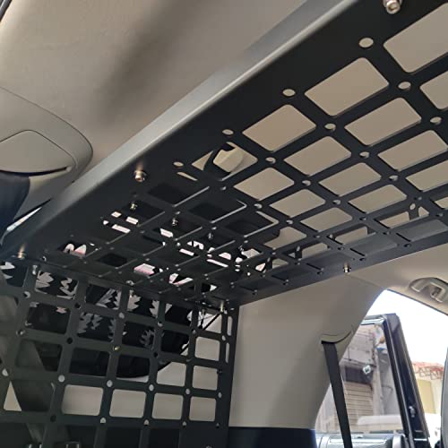 Rear Cargo Rack Basket for Toyota 4Runner 2010-2024 Car Accessories Interior Luggage Carrier Modular Storage Panel Trunk Shelf Hanging Boards Organizer Kit Black Aluminum Alloy (Center) - view 4