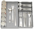 Utensil Drawer Organizer - Expandable Cutlery Tray, Silverware/Flatware Storage Divider for Kitchen, Mesh Designing with Non-slip Rubber Feet (Silver)