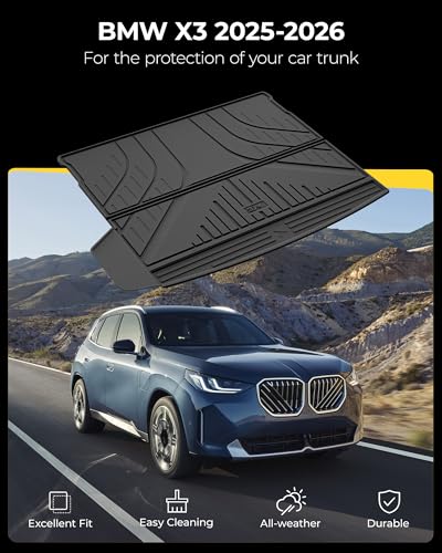 Cargo Liner for BMW X3 G45 2025-2026, TPE All Weather Trunk Mat - view 3