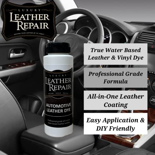 Luxury Leather Repair Automotive Leather Vinyl Repair Dye Color Restorer Compatible with BMW Interiors and Accessories - Applicator Included - Best Easy DIY Leather Dye (Oyster, 8oz) - view 4