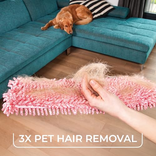 Pet Pro Microfiber Hair & Dust Mop + 1 Mop Head Replacement | 3X Pet Hair Removal* | Electrostatic Dry Dust Mop for Dog & Cat Homes | Hardwood, Tile & Hard Floor Cleaning - view 4
