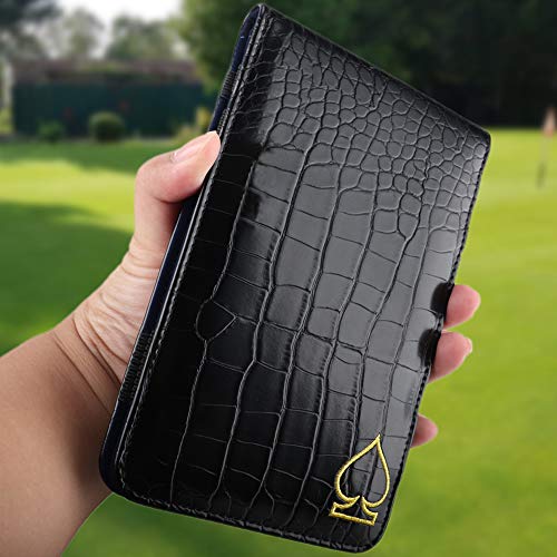 Crocodile Pattern Golf Scorecard Holder and Yardage Book Cover Case Protector Also Accept Custom Order with Your Name Stitched Customization Version - view 6