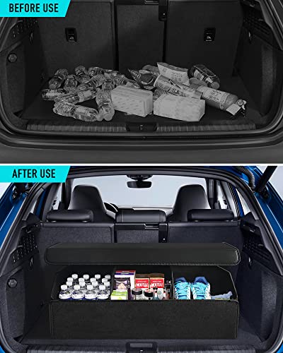 Car Trunk Organizer for SUV and Sedan, Black, 29.5 inches - view 6