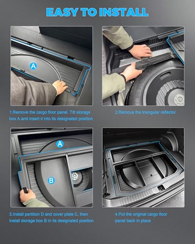 Hidden Trunk Storage Box for 2026-2027 Toyota RAV4(LE/XLE/XSE/TRD) - view 6