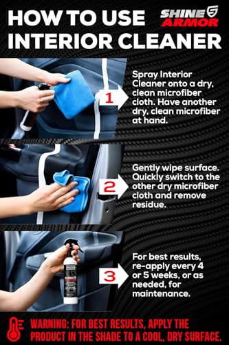 Car Detailing Bundle - Fortify Quick Coat Ceramic Waterless Wash & Interior Cleaner - Complete Automotive Care Kit for Mirror Shine Paint Protection & Deep Interior Cleaning - 2 Pack - view 5