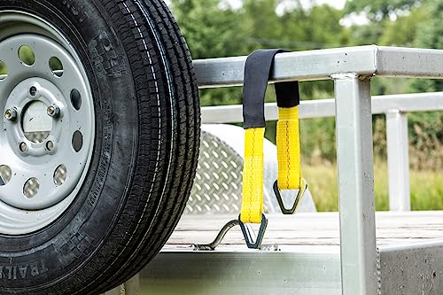 2” x 24” Premium Axle Tie Down Strap with D Rings - 3,333 lbs. Working Load Limit and 10,000 lbs. Break Strength,One Color - view 6