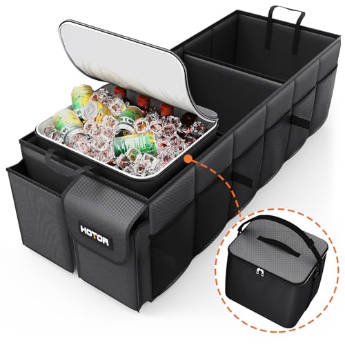 Trunk Organizer, Sturdy Foldable with Cooler for Car, Sudan & SUV
