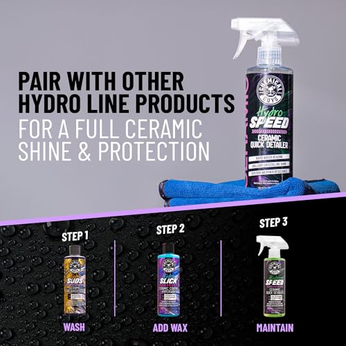 HydroSpeed & HydroSuds Car Wash Kit – Ceramic Quick Detailer and Car Wash Soap Bundle – Car Detailing Kit with High Foam Shine Protection, Works with Foam Cannon or Gun, 16 oz Each - view 4