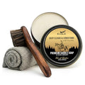 Saddle Soap for Leather – 3-Piece Saddle Soap Kit for Leather Cleaning, Boots, Tack, and Saddles – Includes Applicator and Cloth – Leather Soap and Conditioner for Leather Boots and Tack Care