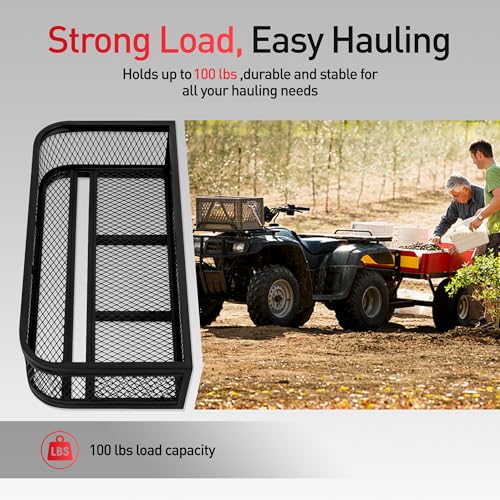 ATV Front Cargo Basket, Heavy Duty ATV Rack for Outdoor Storage - view 4