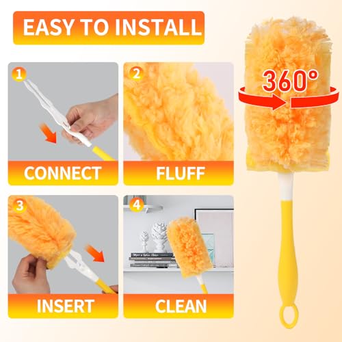 50 Count Larger Size Duster Refills for Swiffer Dusters with 1 Handle - view 5