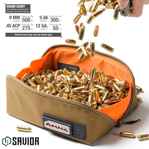 Utility Pouch Ammo Storage Organizer Range Gear Accessories w/ 4 Writable ID Patches, Opens As a Tray, Semi-Hard Shell, 2-Pack - view 3