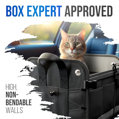 Car Trunk Organizer – Large Collapsible Storage Box with Adjustable Compartments – Heavy-Duty Cargo Organizer for SUV, Truck & Car – Non-Slip Waterproof Trunk Storage Bin for Groceries & Tools - view 6