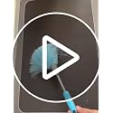 Fluffy Microfiber Cleaning Brush, Electrostatic Feather Duster, Washable Dust Remover for Laptop Keyboard Screen Books Sofas Cars Furniture, Blue/Green/Pink Random Color - view 7