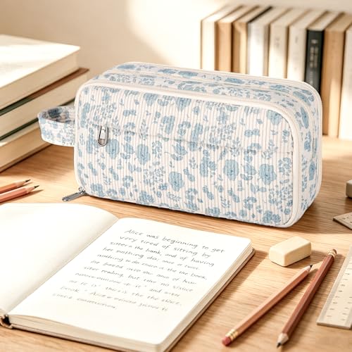 Cute Pencil Case Pouch Bag Floral with Handle For Girls Boys kids Gift - view 2
