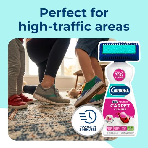 Oxy-Powered Carpet Cleaner with Built-In Brush, Foaming Spot & Stain Remover for Rugs, Upholstery & High-Traffic Areas, No-Rinse Formula, 13.5 Fl Oz (Pack of 3) - view 6
