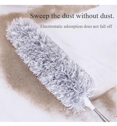 2.8m Telescopic Round-Head Dusting Brush Set (2-9 Packs) with PP, Microfiber & Stainless Steel - view 6