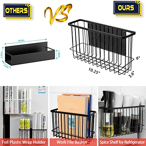 Magnetic Shelf Fridge Basket Bin for Whiteboard Washer Dryer Locker Cabinet - view 3