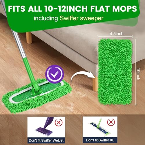 1Pcs Reusable Microfiber Mop Pads Refill Compatible with Swiffer Sweeper - view 2