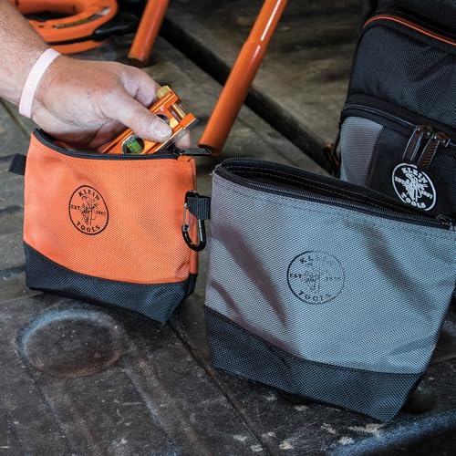 55569 Stand-Up Zipper Bag Tool Pouch with Carabiners, Reinforced Gusseted Bottoms, Water Resistant 1680d, Multi-Size 5-Pack - view 6