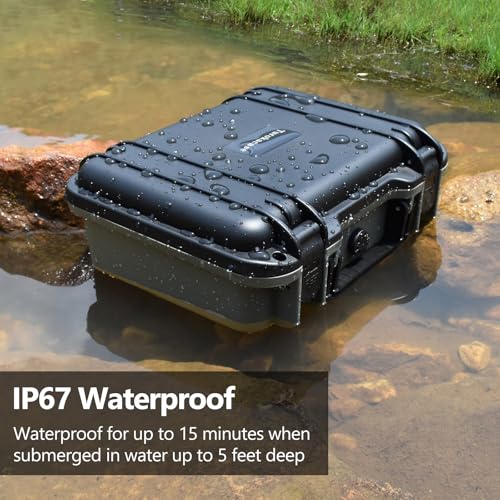 Pistol Case for Handguns, Hard Shell Gun Case with Customizable Foam Insert - view 5