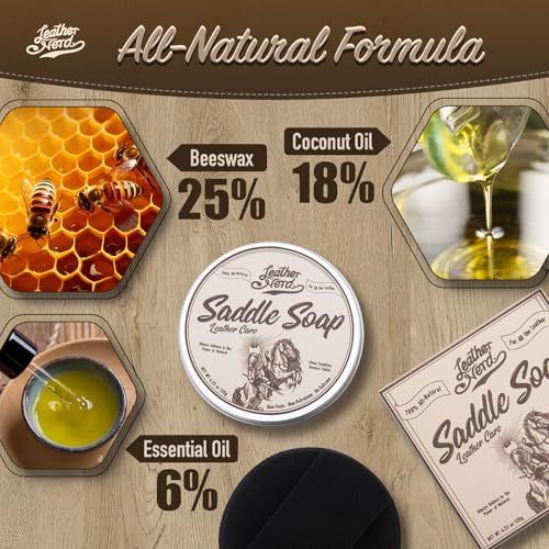 Saddle Soap for Leather, Leather Cleaner Conditioner for Boots - view 2