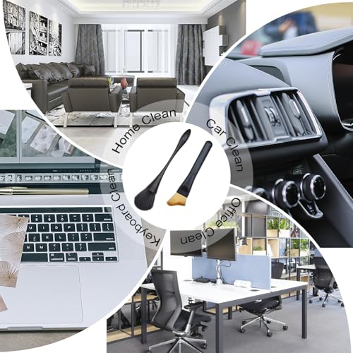 2 Pack Exquisite Dusting Brush Kit, Dust Brushes, Car Detailing Brush, Feather Duster Brush for Models, Craf, Collectibles,Computers, Digital Devices, Car Interior, Musical Instruments - view 7