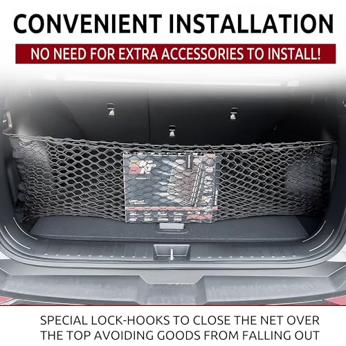 Envelope Style Automotive Trunk Mesh Cargo Net for Hyundai Tucson Se Sel 2022-2026 - Premium Trunk Organizer and Storage - Luggage Net for Crossover - Best Car Organizer for Hyundai Tucson - view 2