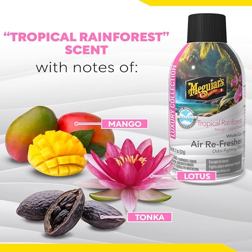 Car Air Refresher Odor Fighting Mist, Tropical Rainforest, 2 Oz - view 4
