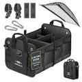 Car Trunk Organizer for SUV, Truck, Sedan, Minivan, and Van, Black