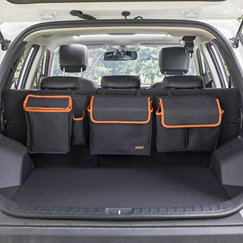 Trunk Organizer, Backseat Hanging with Cooler for Medium & Large SUV, RV