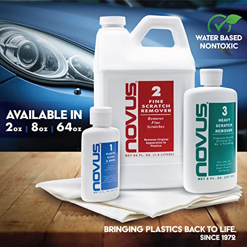 PK2-8 | Plastic Clean & Shine #1, Fine Scratch Remover #2 and Polish Mates Pack | 8 Ounce Bottles - view 7
