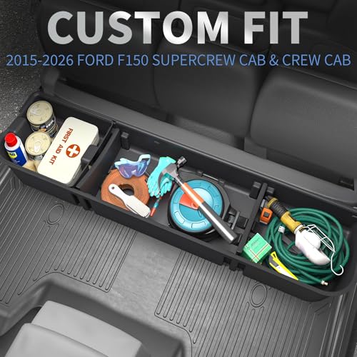 Under Seat Storage Box for Ford F150 (2015-2026) SuperCrew/Crew Cab - view 5