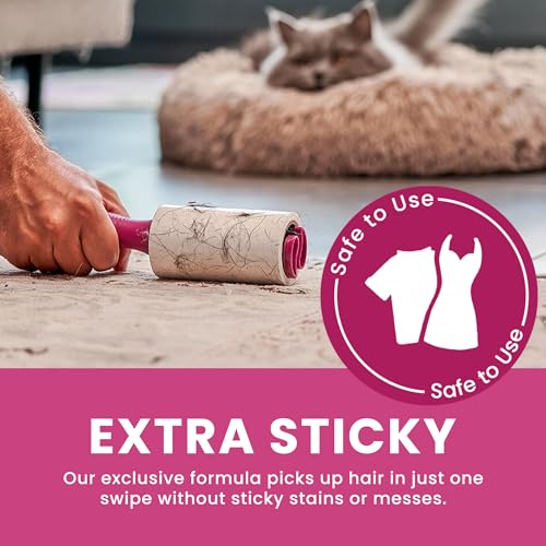 Lint Rollers for Pet Hair Extra Sticky, Special Cover Design, Pet Hair Remover, 400 Sheets - view 6