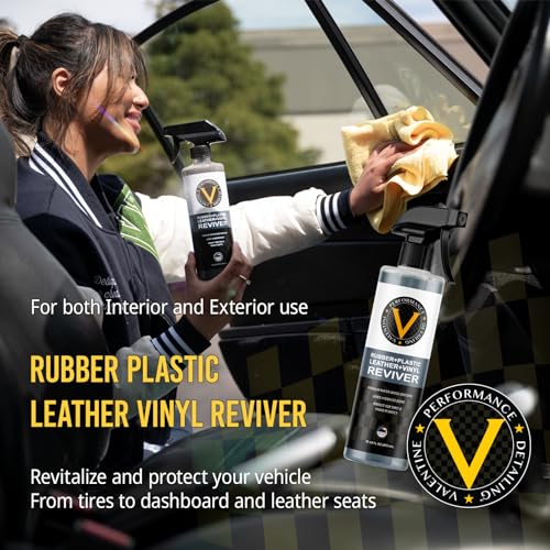 VPD Tire & Trim Detailing Kit - Includes Rubber Vinyl Plastic Reviver, Heavy Duty Degreaser, Tire Brush, Waxing Sponge Applicators, Professional Strength, Protects & Refreshes, Eliminates Dust & Grime - view 5