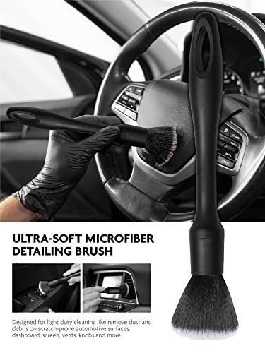 Car Detailing Brush Set, Interior Leather Cleaning Kit, 9PCS - view 3