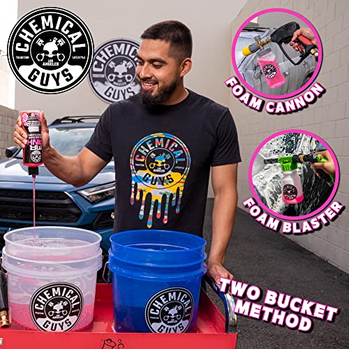 CWS_402BK Car Wash Detailing Bucket, Mitt & Accessories Bundle (6 Items) Featuring Mr. Pink Foaming Car Wash Soap, 128 fl oz (1 Gal) Works on Cars, Trucks, SUVs, RVs & More - view 3